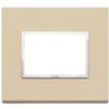 Vimar 21653.21 Eikon - 3-module cream plate