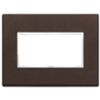 Vimar 21654.22 Eikon - placca 4 moduli tabacco
