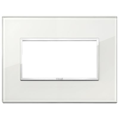 Vimar 21654.70 Eikon - 4-module diamond white plate