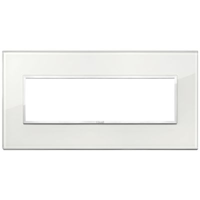 Vimar 21657.70 Eikon - 7-module diamond white plate