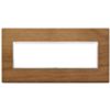 Vimar 21657.31 Eikon - 7-module plate in Italian walnut