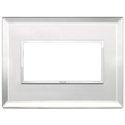 Vimar 21654.72 Eikon - ice silver 4-module plate