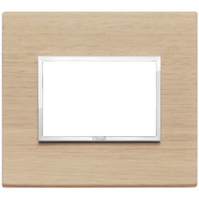 Vimar 21653.32 Eikon - Placa roble blanqueado 3 módulos