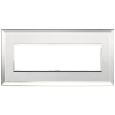 Vimar 21657.72 Eikon - ice silver 7-module plate