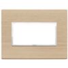 Vimar 21654.32 Eikon - placca 4 moduli rovere sbiancato