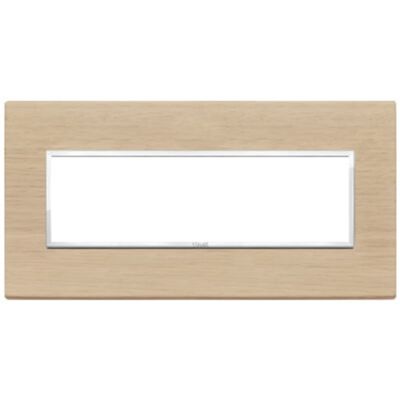 Vimar 21657.32 Eikon - 7-module bleached oak plate