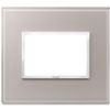 Vimar 21653.73 Eikon - 3-module pearl gray plate
