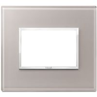 Vimar 21653.73 Eikon - 3-module pearl gray plate