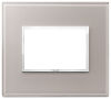 Vimar 21653.73 Eikon - 3-module pearl gray plate