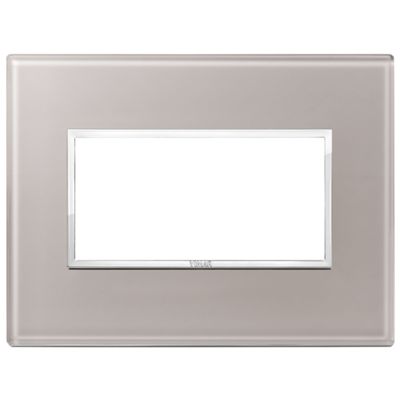 Vimar 21654.73 Eikon - 4-module pearl gray plate