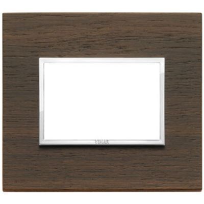 Vimar 21653.33 Eikon - 3-module wengè plate