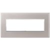 Vimar 21657.73 Eikon - 7-module pearl gray plate