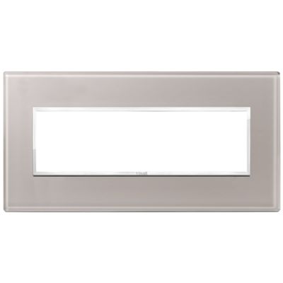 Vimar 21657.73 Eikon - Plaque gris perle 7 modules