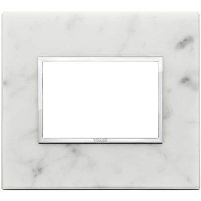 Vimar 21653.51 Eikon - placca 3 moduli bianco di Carrara