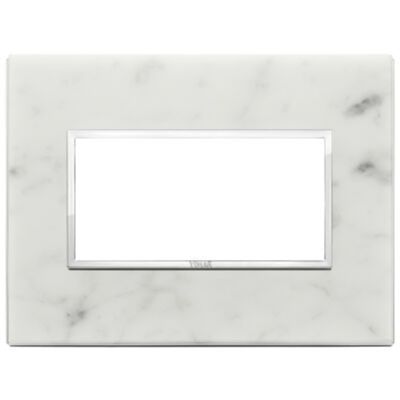 Vimar 21654.51 Eikon - placca 4 moduli bianco di Carrara