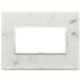 Vimar 21654.51 Eikon - Carrara white 4-module plate