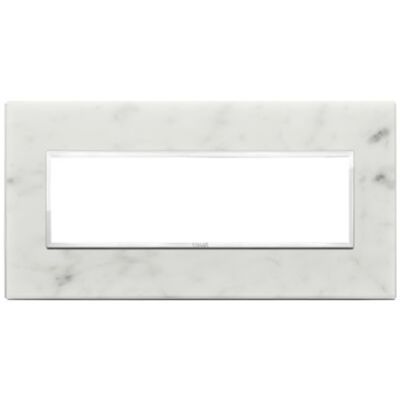 Vimar 21657.51 Eikon - placca 7 moduli bianco di Carrara