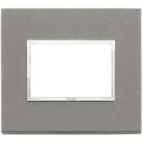 Vimar 21653.53 Eikon - placca 3 moduli quarzite grigia