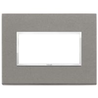Vimar 21654.53 Eikon - Placa de cuarcita gris 3 módulos