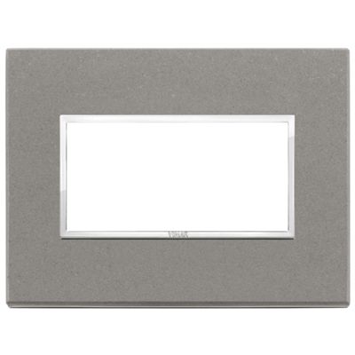 Vimar 21654.53 Eikon - placca 3 moduli quarzite grigia