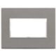 Vimar 21654.53 Eikon - Placa de cuarcita gris 3 módulos