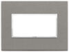 Vimar 21654.53 Eikon - Placa de cuarcita gris 3 módulos