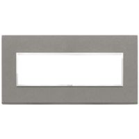 Vimar 21657.53 Eikon - Plaque en quartzite gris 7 modules