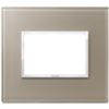 Vimar 21653.74 Eikon - 3-module brown opal plate