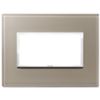Vimar 21654.74 Eikon - 4-module brown opal plate