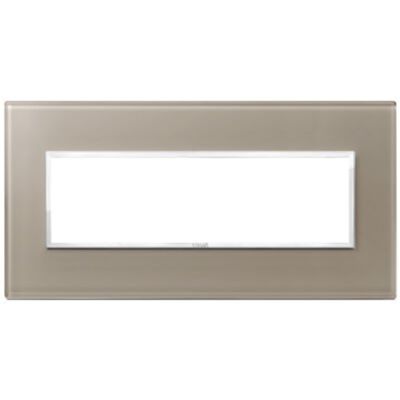 Vimar 21657.74 Eikon - placca 7 moduli opale bruno