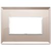 Vimar 21654.75 Eikon - placca 4 moduli specchio bronzato