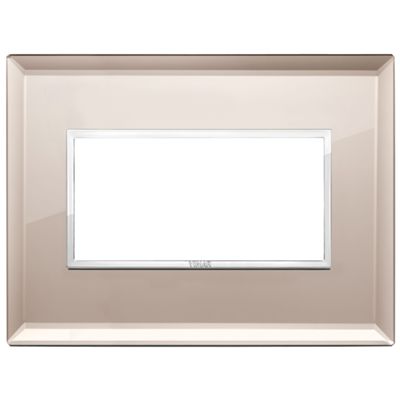 Vimar 21654.75 Eikon - Placa espejo bronce 4 módulos