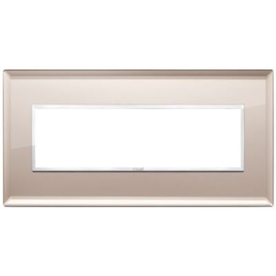 Vimar 21657.75 Eikon - Placa espejo bronce 7 módulos