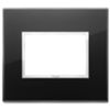 Vimar 21653.76 Eikon - 3-module black diamond plate