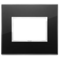 Vimar 21653.76 Eikon - 3-module black diamond plate