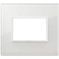 Vimar 21653.87 Eikon - Placa diamante blanco total 3 módulos