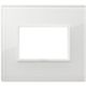 Vimar 21653.87 Eikon - Placa diamante blanco total 3 módulos