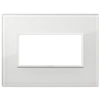 Vimar 21654.87 Eikon - Placa diamante blanco total 4 módulos