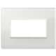Vimar 21654.87 Eikon - Plaque diamantée blanche totale 4 modules