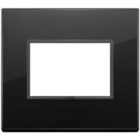 Vimar 21653.88 Eikon - Plaque diamantée noire totale 3 modules