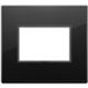 Vimar 21653.88 Eikon - Placa diamante negro total 3 módulos