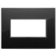 Vimar 21654.88 Eikon - Placa diamante negro total 4 módulos