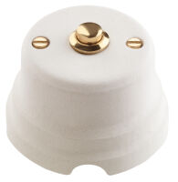 Sasso - cordierite brass-plated key button