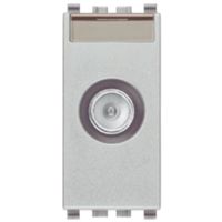 Eikon Next - male pass-through TV socket