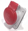 Red built-in socket 3P+N+E 16A 400V 6H IP44 CR