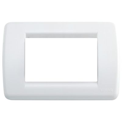Idea - Plato Rondò en tecnopolímero de 3 plazas blanco brillante