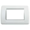 Idea - Rondò plate in bright white 3-place technopolymer