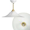 Lampadario a soffitto fisso Godet rigo d'oro Ø280