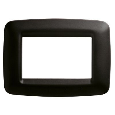 Gewiss GW32303 Playbus - Placa tóner 3 módulos negra 