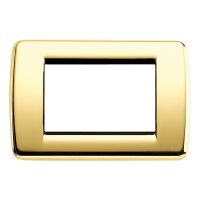 Idea - Rondò plate in polished gold 3-place metal